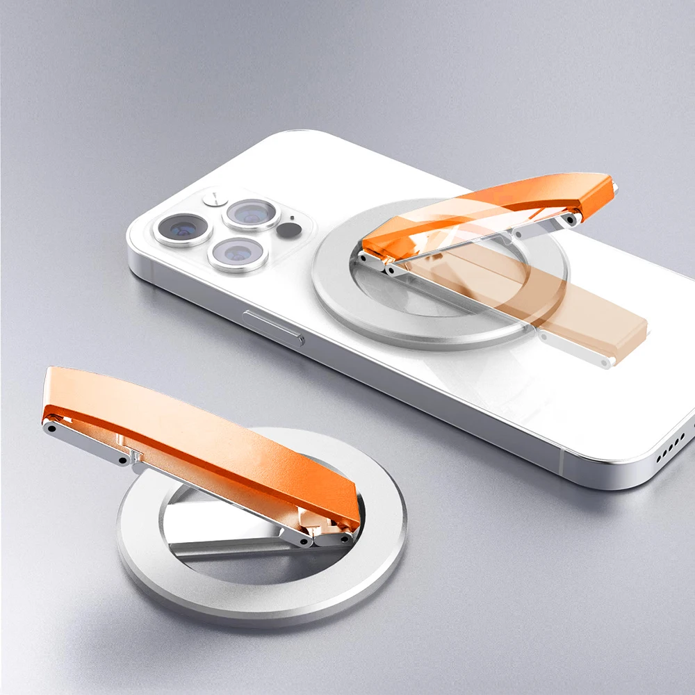 Magnetic Universal Phone Stand and Grip Holder with Hand Strap