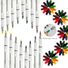 13Pcs/set Transparent Eternal Pencils with 12 Color Interchangeable Heads Ink Free Art Painting Office Signature Tools Unlimited 1