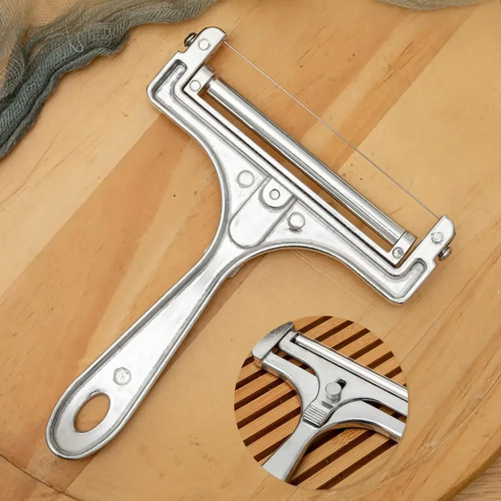 1pc Stainless Steel Wire Cheese Slicer Adjustable Thickness Cheese Cutter For Soft Semi-Hard Cheeses Kitchen Cooking Tool cheese grater cheese slicer kitchen grater