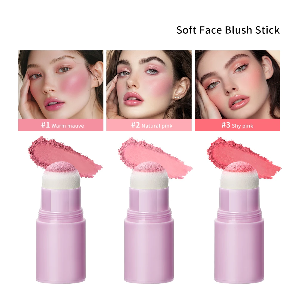 Matte Blusher Blush Sponge Makeup Contour Makeups Face Matte Rouge Powder Blushes Peach Palette Stick Cosmetics Pink 2