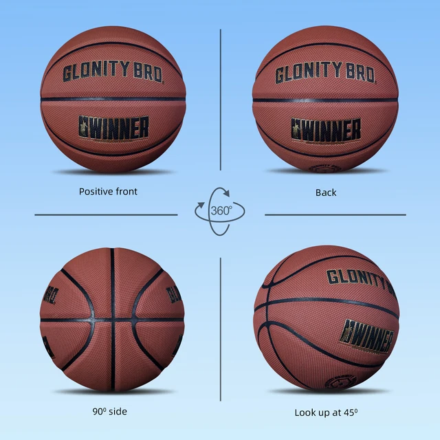 Size 5/6/7 Composite Leather Non-slip Basketball For In&Outdoor Soft Touch And Enhanced Durability Team Training Ball Black-Gold 6