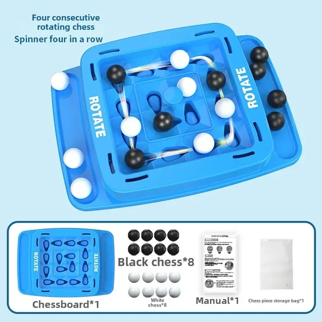 4 in A Row Game Educational Orbit Logic Board Game for Kids Family Party Table Top Strategy Board Game Night 2024 new 5