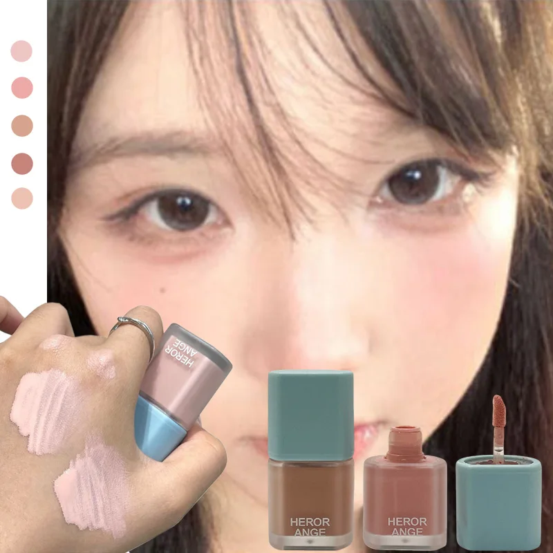 Matte Liquid Blusher Makeup Rubores Natural Low Saturation Grey Pink Brown Blush Clear Nude Tint Korean Series Blusher Cosmetic