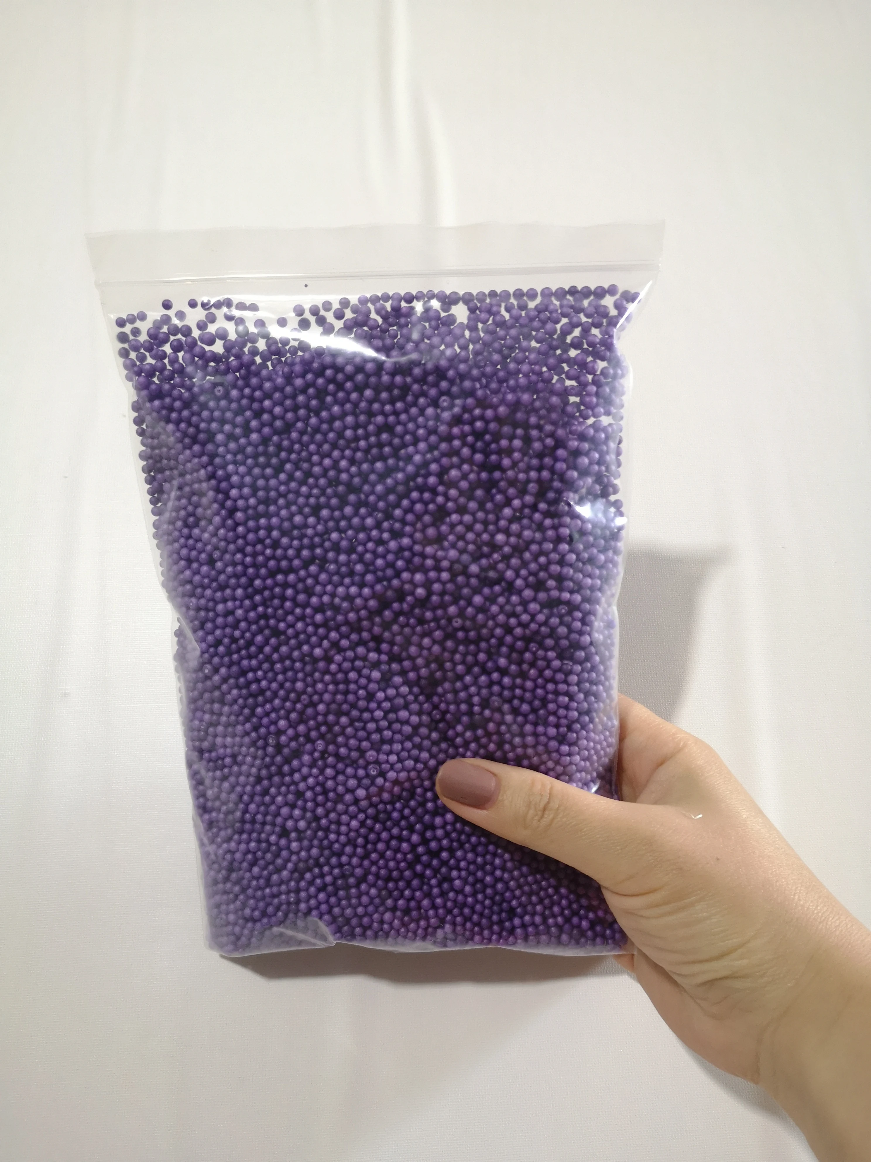 14 gr/beutel 2-4mm DIY Handgemachte Schleim Material Box Make-Up Eimer Füllung Schaum Pellets Über Süße Runde schaum Kugeln – Detail 14