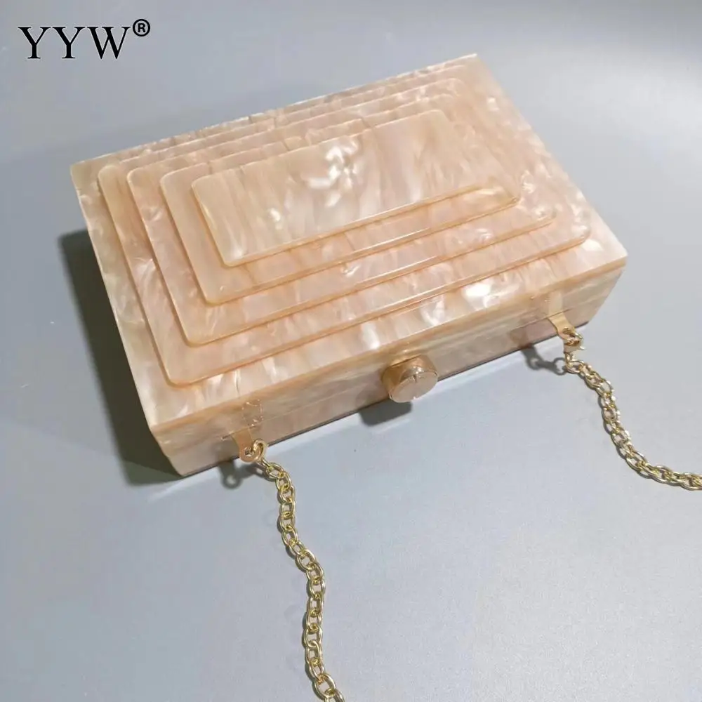 Rose-Carmine Wallet Brand Luxury Wedding Party Bag Acrylic Box Day Clutches Evening Party Wedding Purse Designer High Quality