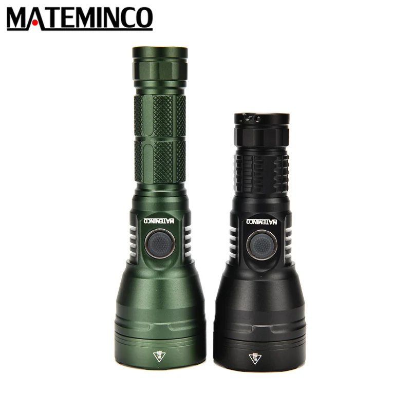 MATEMINCO MT35mini-S Tactical Flashlight LED Type-C Rechargeable 4200 lumen Long Rang 452 meter 18650 18350 Tube Search Torch