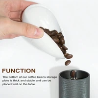 Leeseph Coffee Beans Dosing Cup, Pure White Ceramic Tea&Coffee Beans Vessel, Ceramic Dosing Vessel fit Coffee or Tea, Best Gift 3