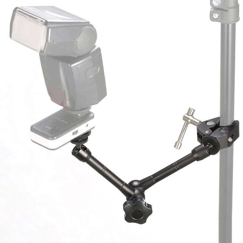 Adjustable 11-Inch Articulating Magic Arm with Super Clamp