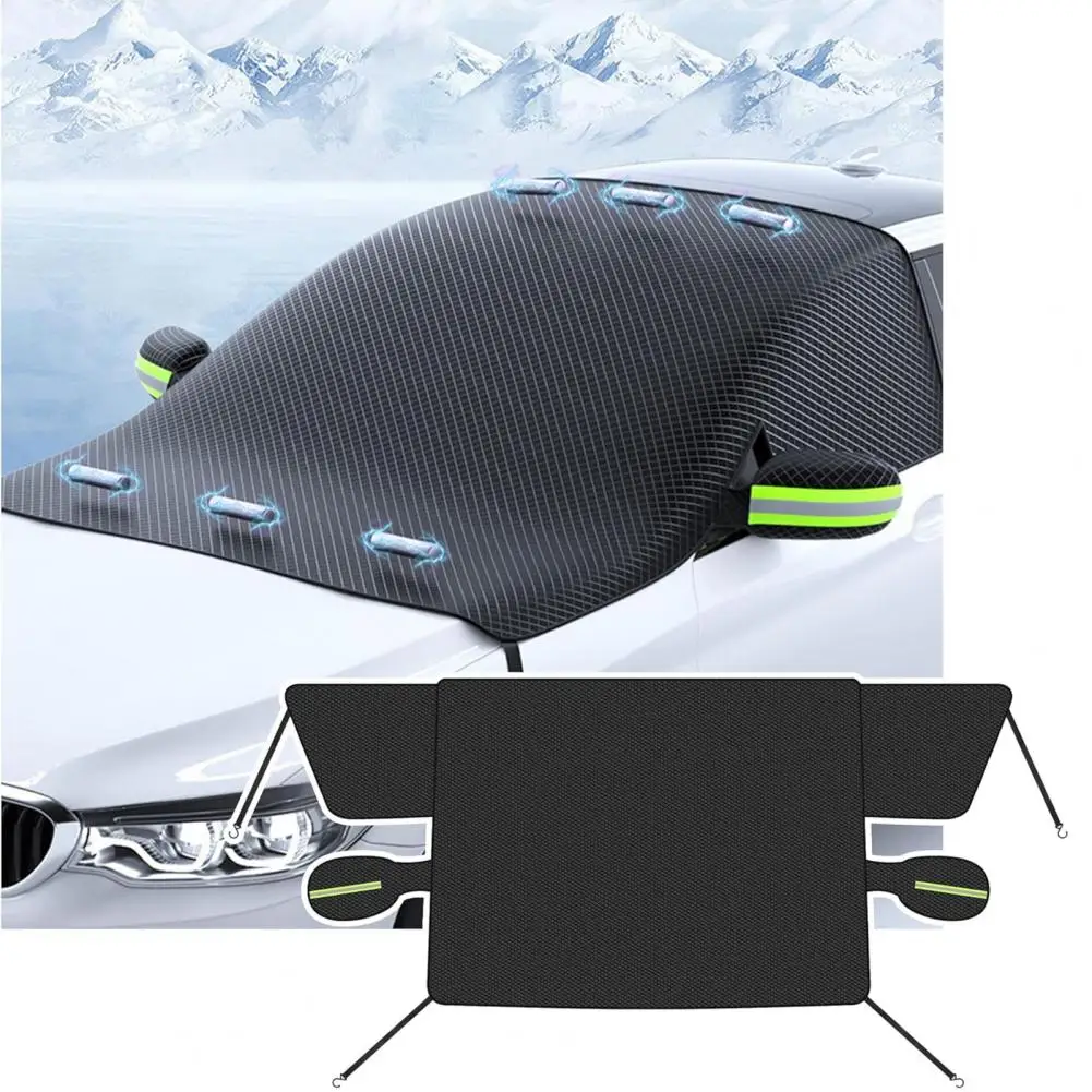 

Car Snow Cover Oxford Cloth Frost Freeze Protection Cover Universal Auto SUV Winter Front Windscreen Ice Cover Guard Protector