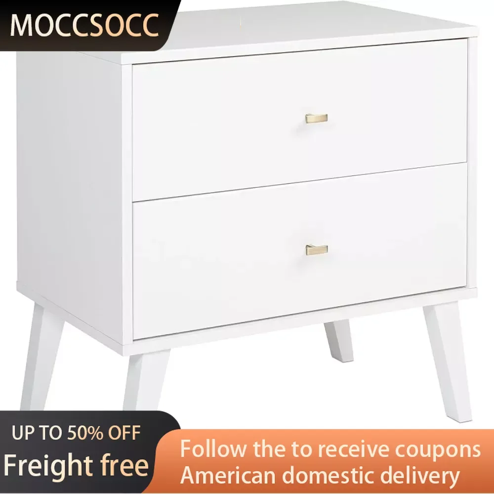 

2-drawer Nightstand Furnitures White Freight Free Home Furniture Bed Side Table Bedside Table Room Night Stands Storage Cabinet