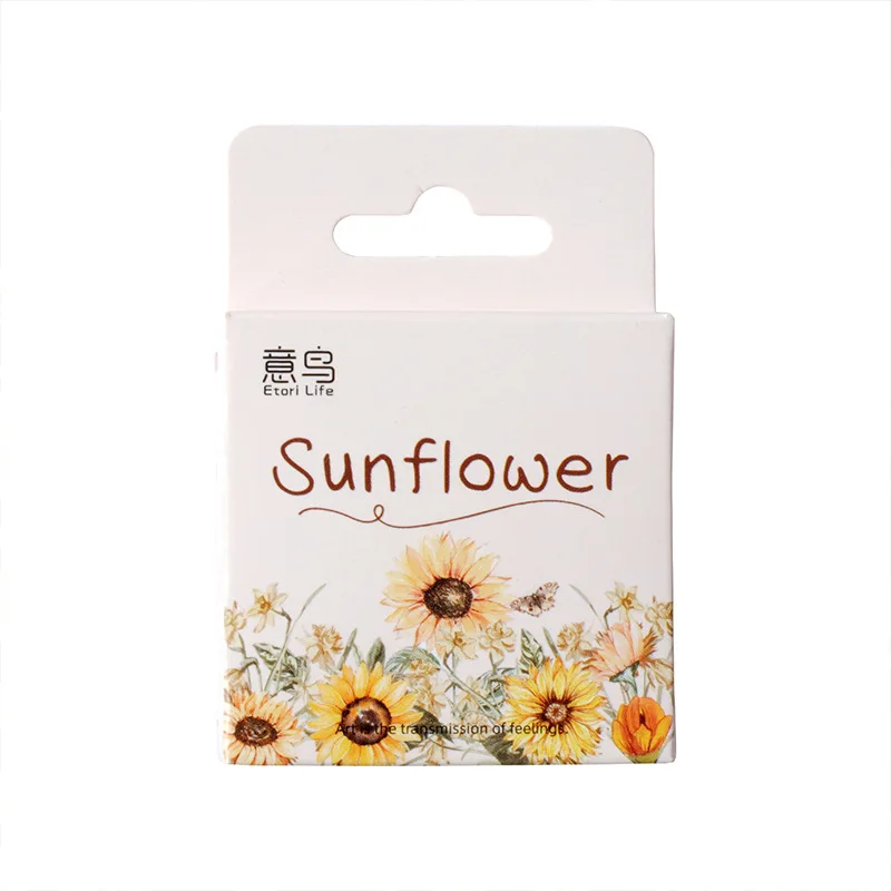 Cute Sunflower Aesthetic Sticker Set for Scrapbooking and Journaling - 46 Pieces