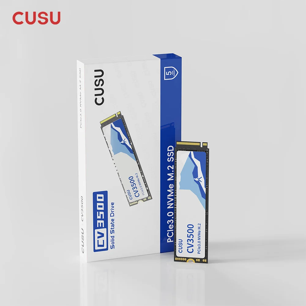 CUSU SSD 512GB 1TB 2TB NVMe M2 PCIe3.0 M.2 2280 Hard Drive Solid