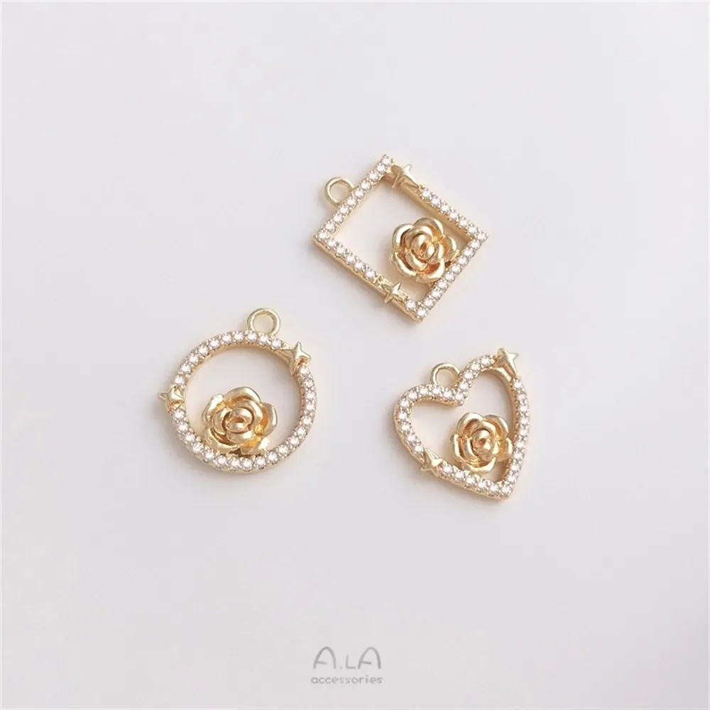 Квадратная круглая фианитовая Геометрическая