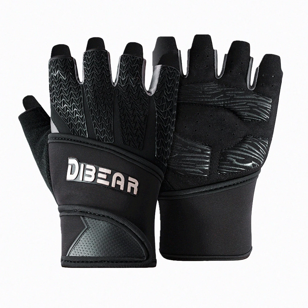 

Half Finger Fitness Gloves Bodybuilding Weightlifting Anti Slip Crossfit Dumbbell Workout Training Gym Gloves Gym Equipment