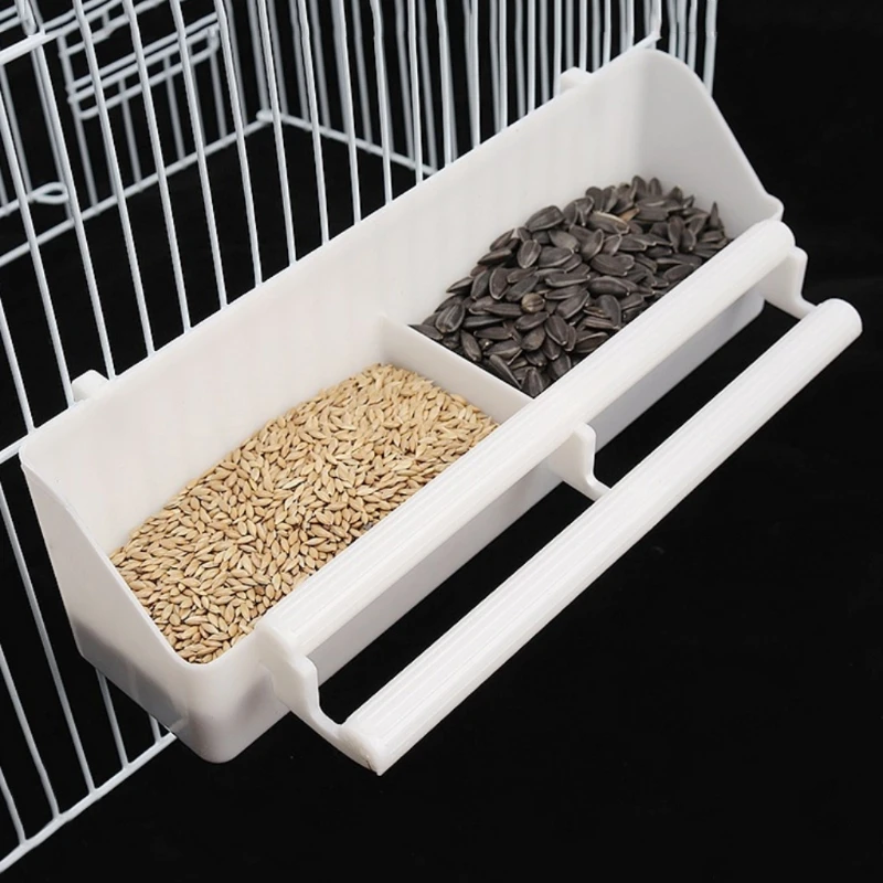 Bird Feeder Parrot Feeder Parrot Birds Water Hanging Bowl Parakeet Feeder Box Pet Cage Plastic Food Container Peony Xuanfeng budgerigar supplies
