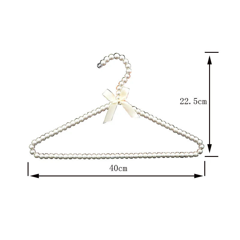 40CM Adult Bride Pearl Swimsuit Plastic Hanger Pearl Hangers For Clothes Pegs Princess Clothespins Wedding Dress Hanger images - 6