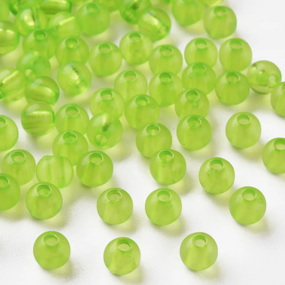 500g Di Perline Acriliche Colorate 6mm – 4400 Pezzi Per Gioielli Fai Da Te, AB Colore, Sfere Sciolte Per Bracciali E Collane