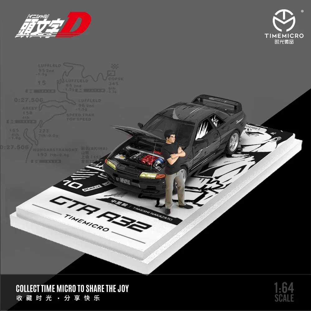有名メーカーロットまとめ売り 京商 1/64 頭文字D 日産 スカイライン GT-R BNR32 中里 毅