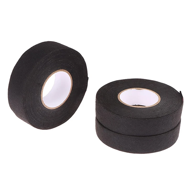 

15M Heat-resistant Adhesive Cloth Fabric Tape For Car Auto Cable Harness Wiring Loom Protection Mute To Eliminate Abnormal Noise