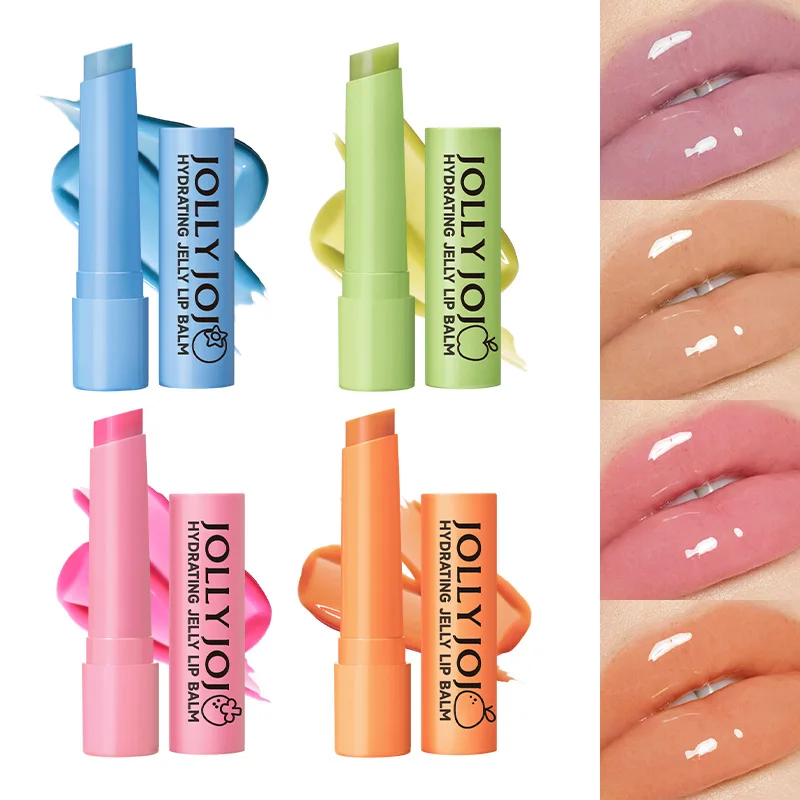 Hydrating Jelly Lip Balm Mirror Water Lipstick Moisturizing Long Lasting Lipstick Pen Waterproof Non-stick Cup Makeup Cosmetics