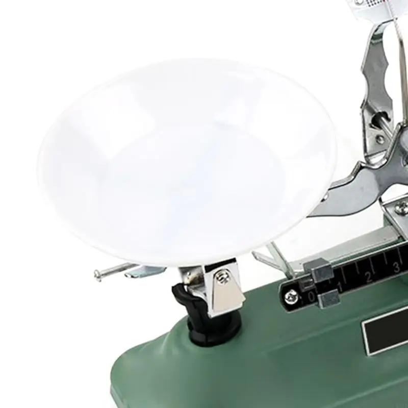 W3JD 100g Laboratory Mechanical Tray Scale Laboratory Teaching Tool Tray with Tweezers and Various Weights