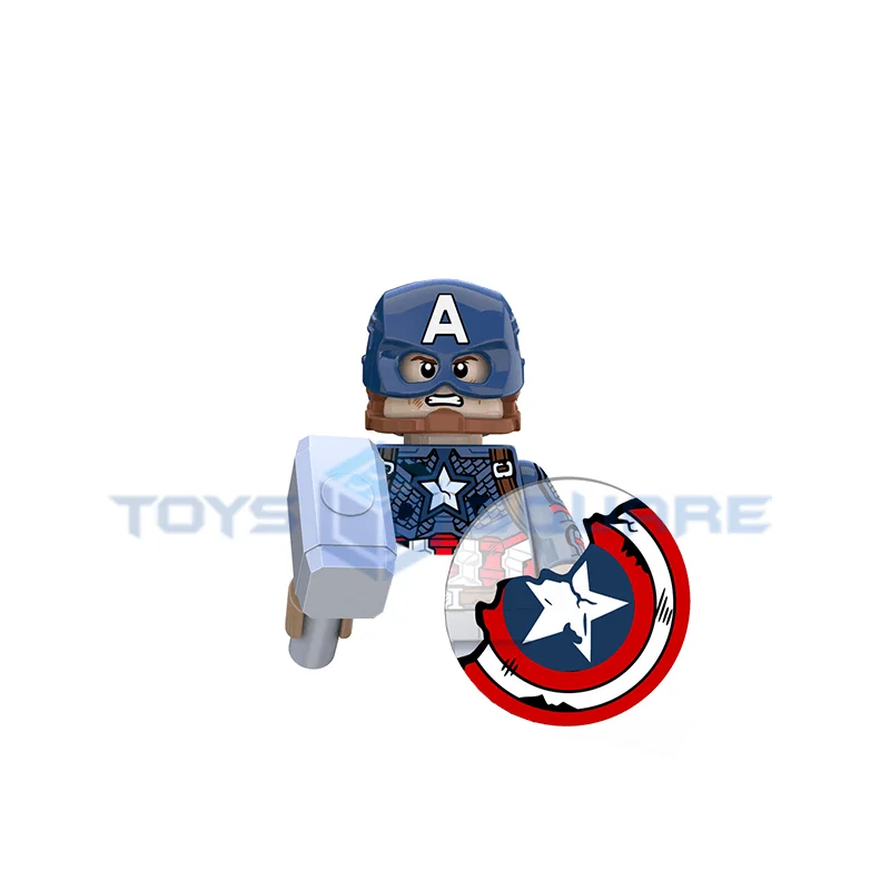 The Captain Steve America Rogers Model Blocks Moc Bricks Set Regali Giocattoli Per Bambini Xp228