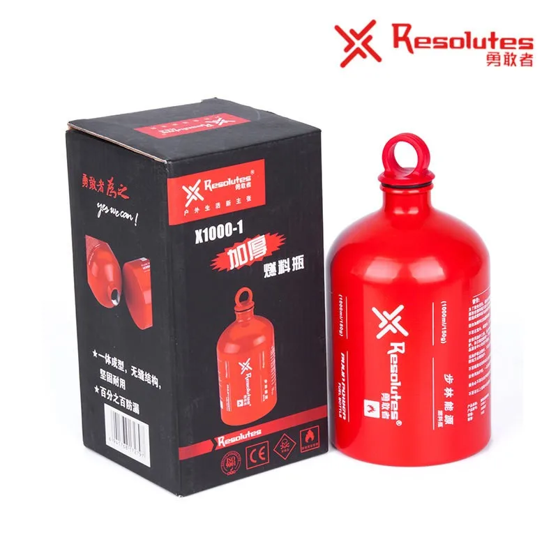 Liquid Fuel Bottle Bulin Resolutes Aluminum Alloy Outdoor Petrol Kerosene Alcohol Tank Oil Storage Container