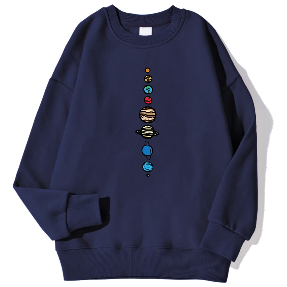 Neun Planeten Universum Solar Systemprinted Männer Pullover Mode Lässig Mit Kapuze Lose Crewneck Sweatshirts Herbst Fleece Streetwear – Detail 12