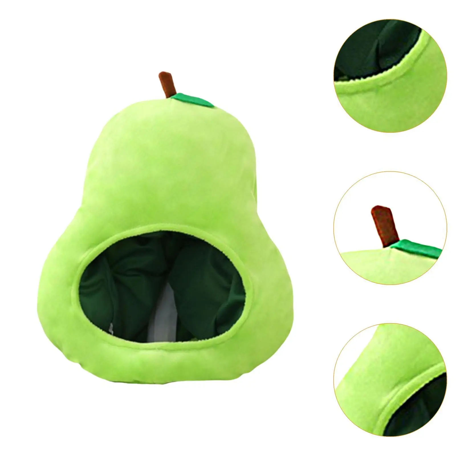 Fruit Headgear Pear Shaped Gift Kids Dress up Cosplay up Soft Headgear Hat