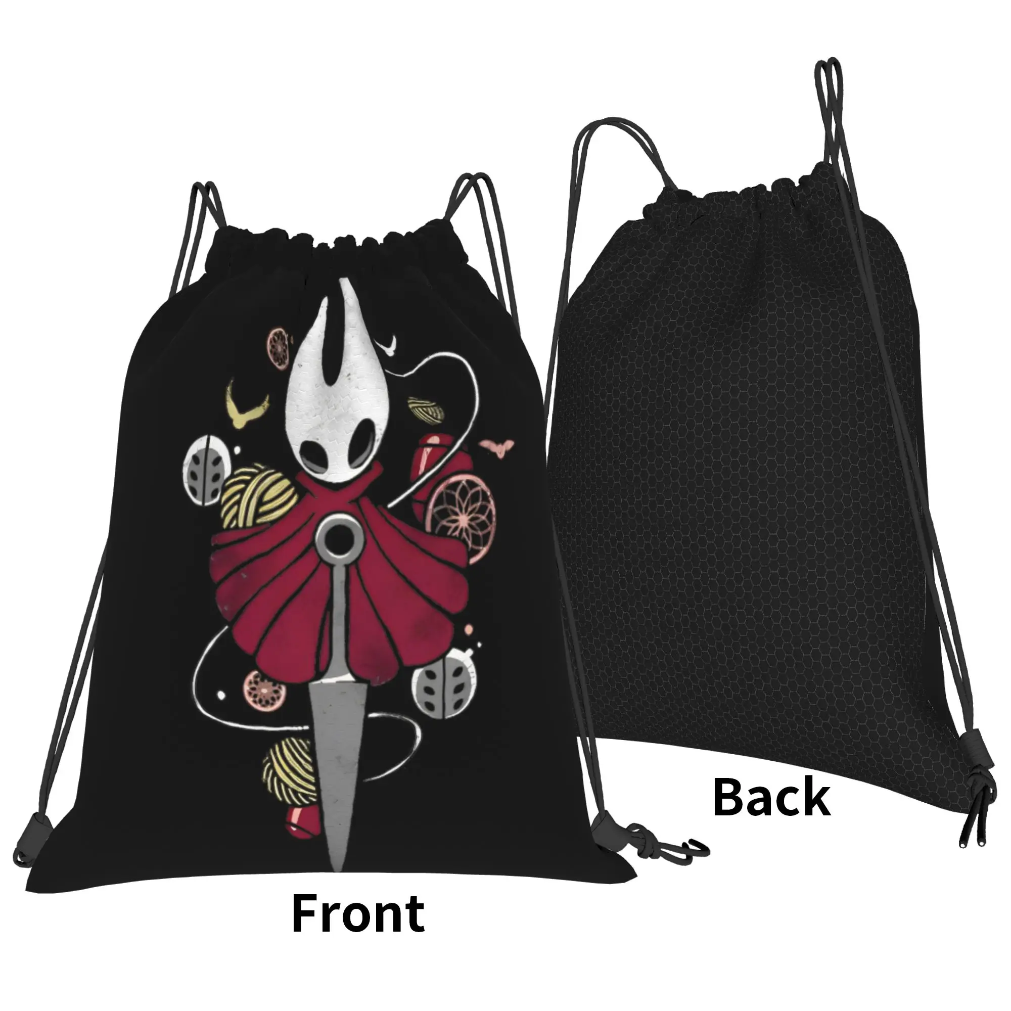 Pretty Art All Knight The Hollow Knight Adventure Game Drawstring Backpack 스포츠 체육관 가방팩 방수 스트링 백