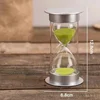 60 Minutes Colorful Silver Cover Creative Hourglass Anti-fall Sandglass Children's Toothbrush Timer Home Desktop Decoration Gift 2