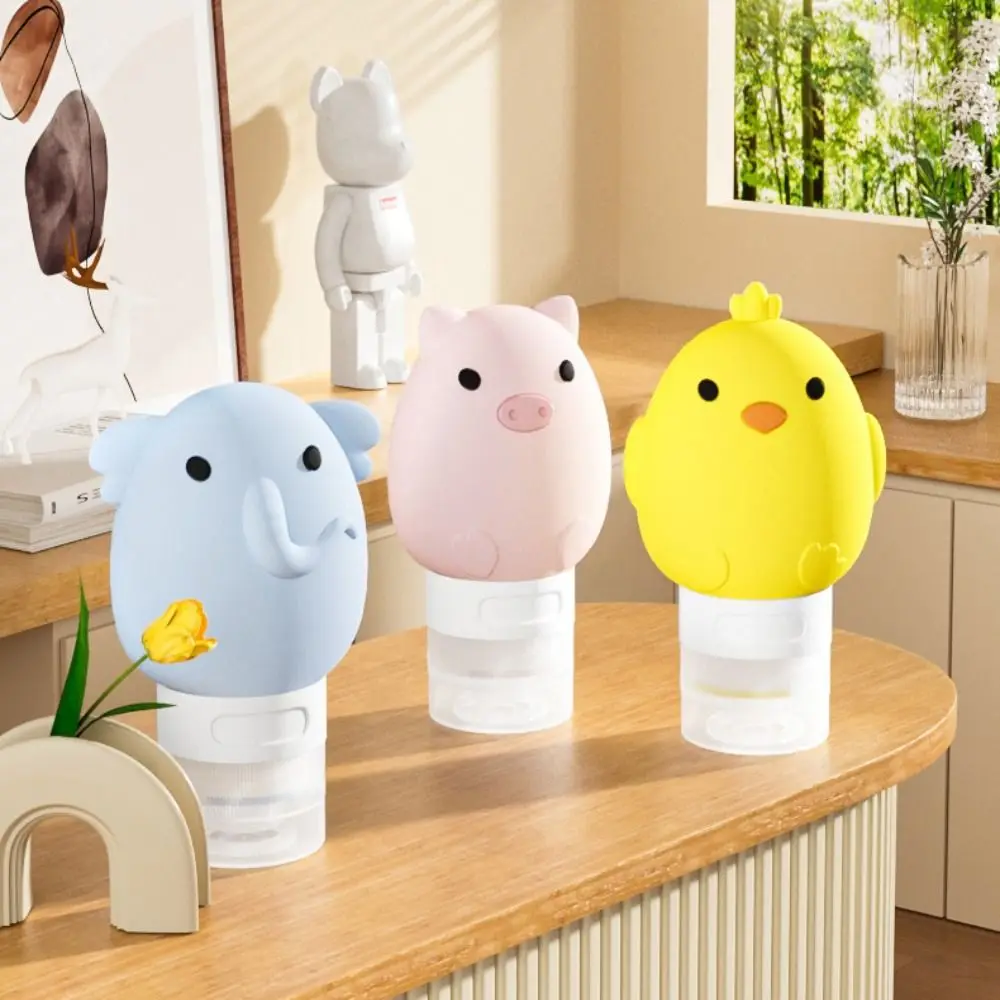 New 60ml Refillable Empty Bottle Mini Portable Squeeze Tube Bottle Leak-proof Toiletry Storage Lotion Shampoo Bottle