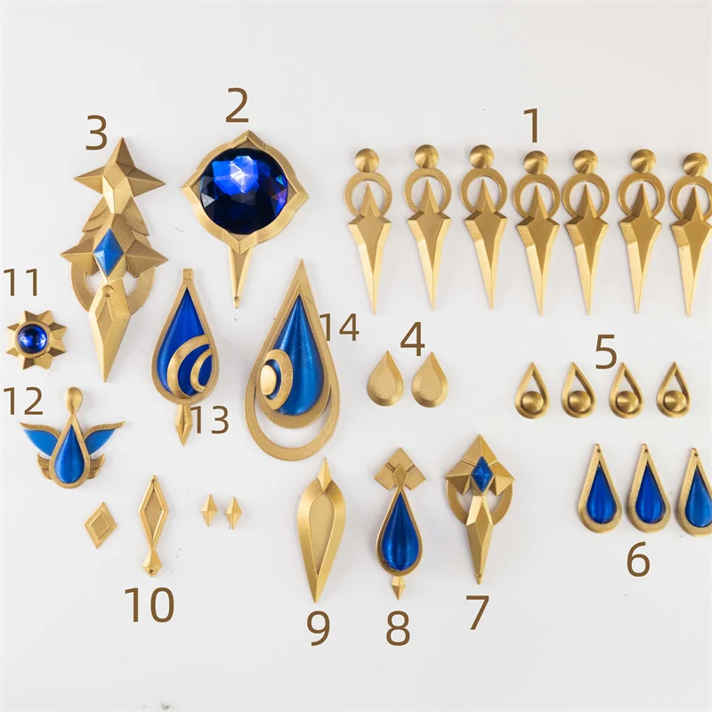 Game Genshin Impact Furina Focalors Cosplay Props Costume Accessories 1 Set Furina de Fontaine Halloween Christmas Cosplay Costu game cosplay props