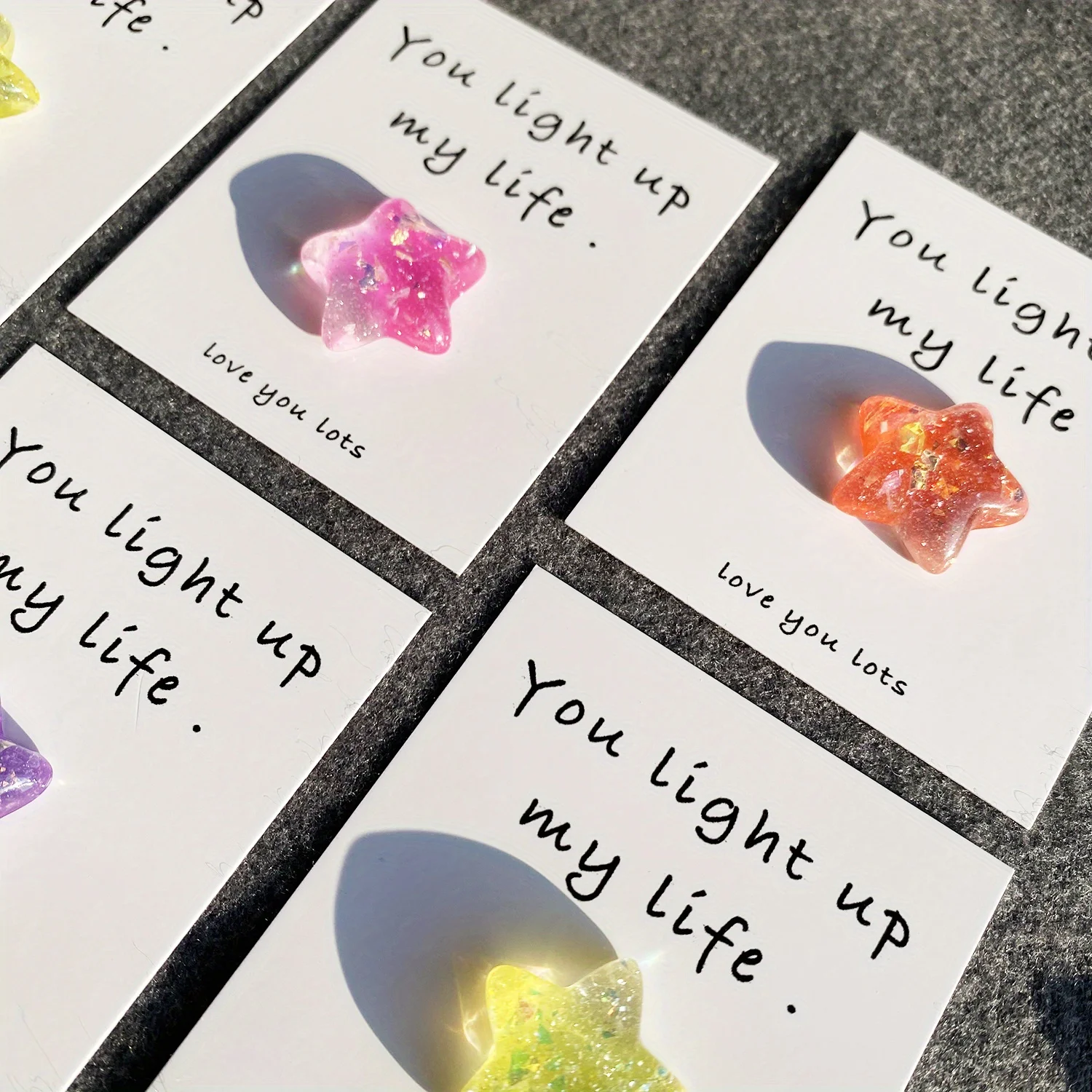 1pc, I Love You, I Am Keeping You Greeting Cards, Exquisite 3D star Greeting Cards for Birthday,a little pocket hug, Hug Token