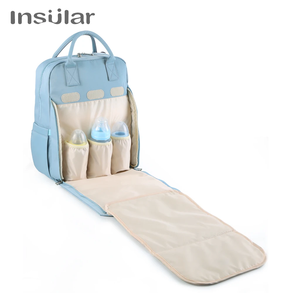 New Baby Diaper Bag Backpack Multifunctional Waterproof Maternity Nappy Bags Mommy Travel Backpack Stroller Bag Baby Nappy Cares 3
