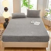 Plush Fitted Sheet Skin-friendly Bedsheet Warm Winter Bed Cover Soft Mattress Protector Bed Linen drap de lit (No Pillowcase) 4