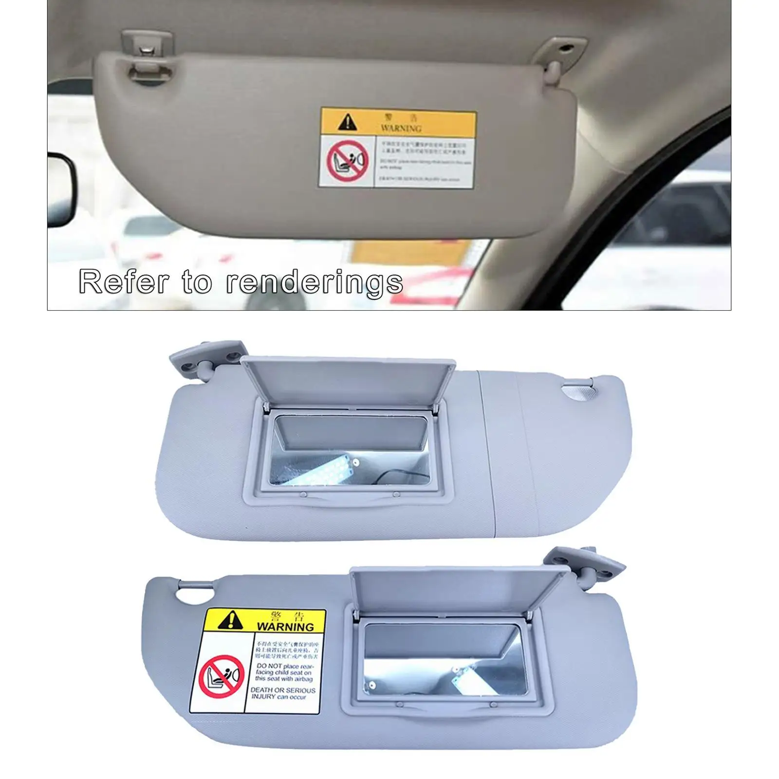 Car Sun Visor Car Sun Visor Shade Board Replaces For Peugeot 301 for Citroen C3 Left Right Side