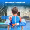 Baby Float Cartoon Arm Sleeve Swimsuit Foam Safety Adjustable Life Jacket Swimming Training Floating Pool Float Swimming Ring 3