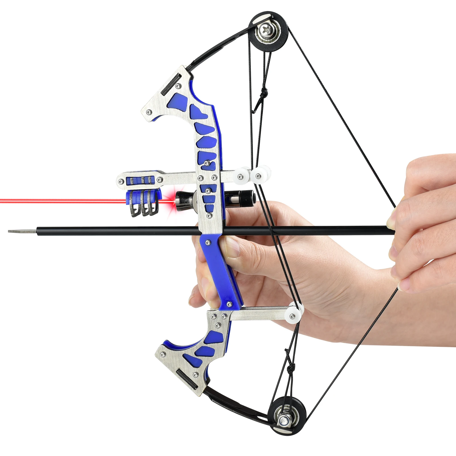 thumbnail image 2 of Shatterproof Archery Black Hunter Longbow - Inspected Recurve Bow With Flemish String 2 of 14