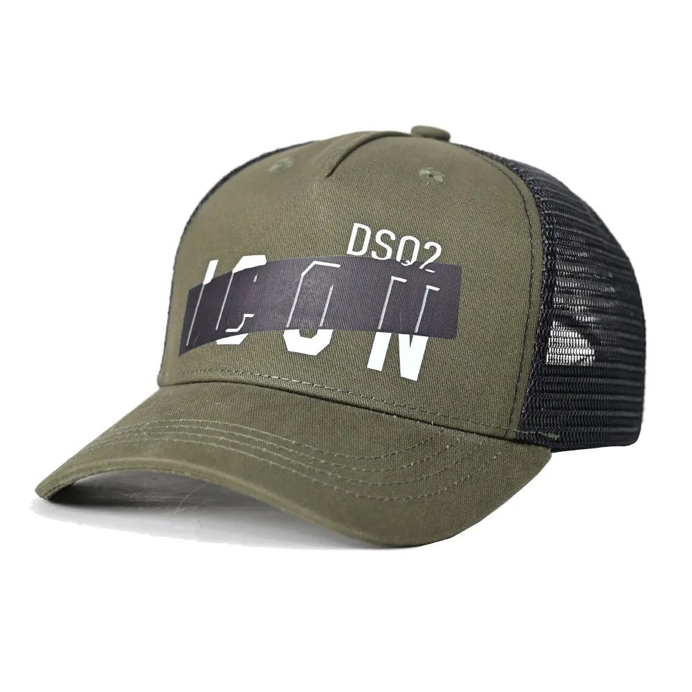 

Men Mesh Summer Baseball Cap Brand DSQ2 Unisex Women printing ICON Letters Dad Hat Hip Hop Trucker Cap Hombre Gorras Casquette