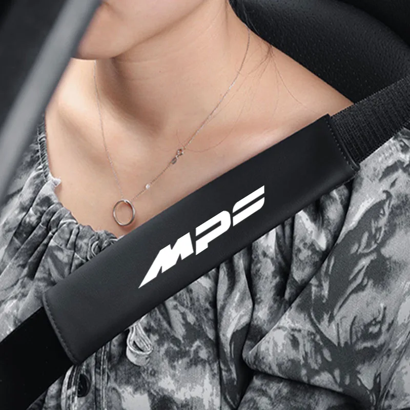 

2pcs Car Safety Belt Cover Adjustable Shoulder Protector Pad Seat Belt Cover Shoulder Decoration for Mazda MP Car Accessories