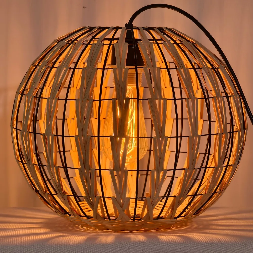 South East Asia Rattan Chandelier Living Room Dining Room Study Teahouse Rattan Weaving Rattan Art Lamps Lighting Chandelier