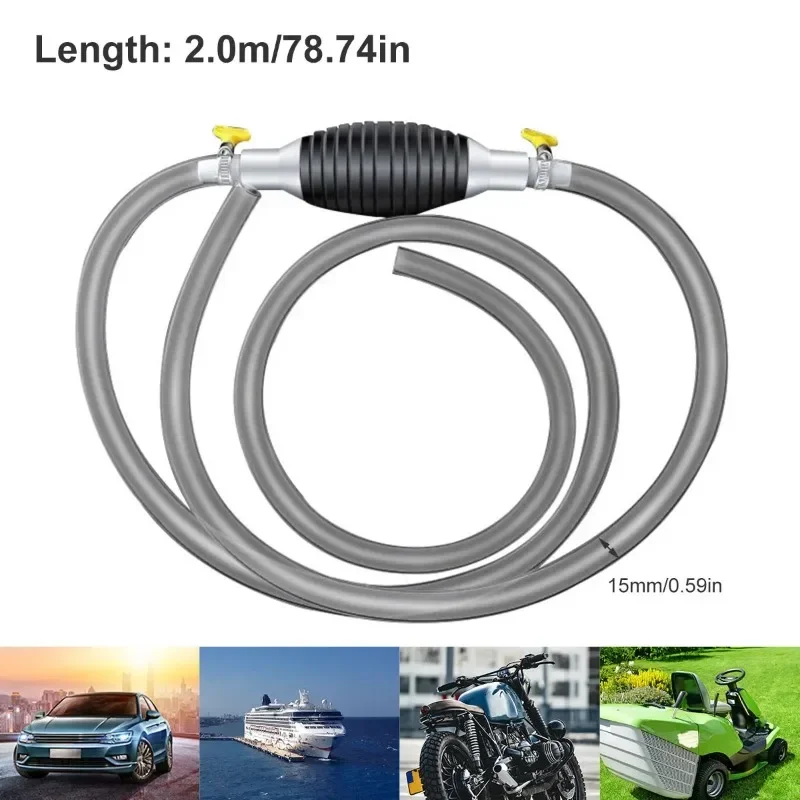 Car Fuel Pump Kit Cut Pipe Manual Suction Pipe Pumping Durable For Liquid Petrol Tuning Fuel Diesel Pump Transfer Oil Easy Tools