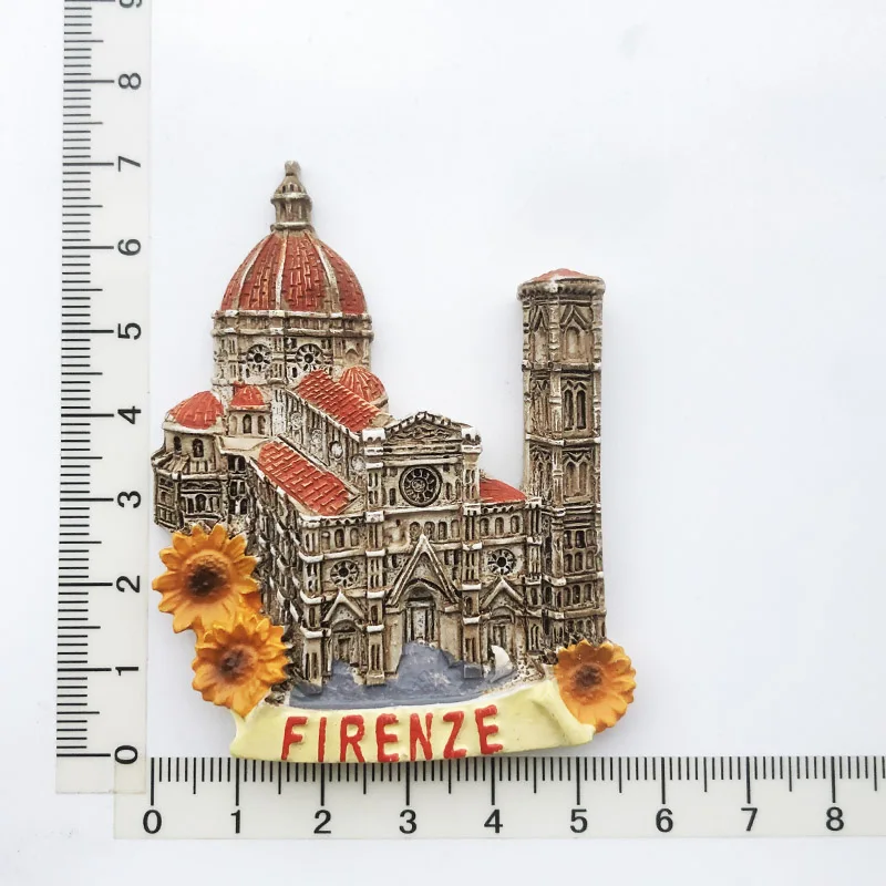 

Florence's ancient architecture, street view design, cultural atmosphere, Fridge magnet resin gift decorations, tourist souvenir