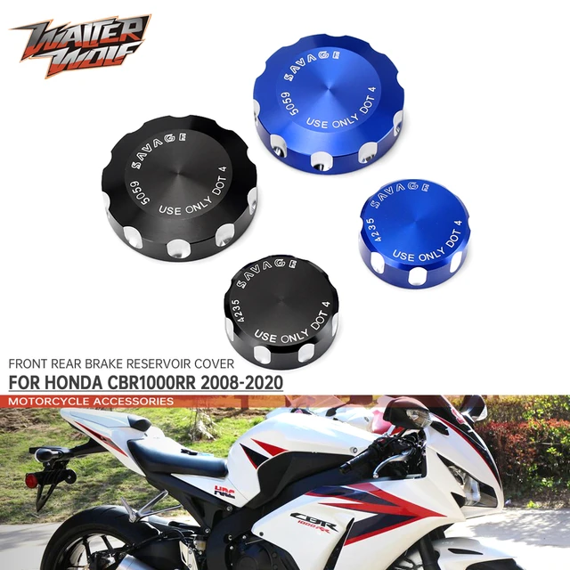 Bouchon de réservoir de liquide de frein avant et arrière, pour HONDA  CBR1000RR 2008 – 2020, accessoires de moto, couvercle de pompe à huile en  aluminium CNC CBR 1000RR - AliExpress