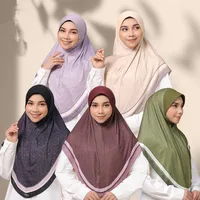 Muslim Women Amira Diamonds Hijab One Piece Prayer Hijabs Islam Headscarf Head Wrap Niqab Instant Scarf Nikab Shawl Hat Ramadan