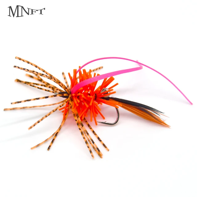 MNFT 2Pcs Silicone Straps Legs Fly Fishing Flies with 3D Eye Silicone  Skirts Fly Tying Lures Artificial Bait Swimbait Supplies - AliExpress