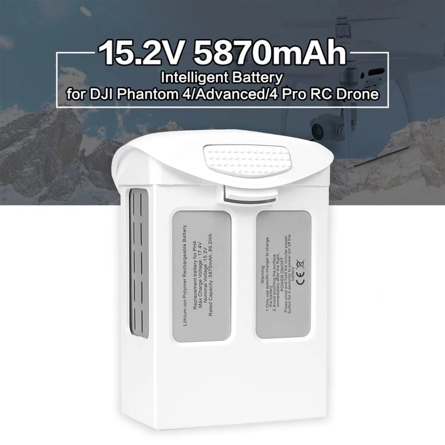 Batteria Dji Phantom 4 Per Phantom 4 Advanced/4Pro Fpv Quadcopter Rc Drone 15.2V 5870Mah Parti Di Ricambio