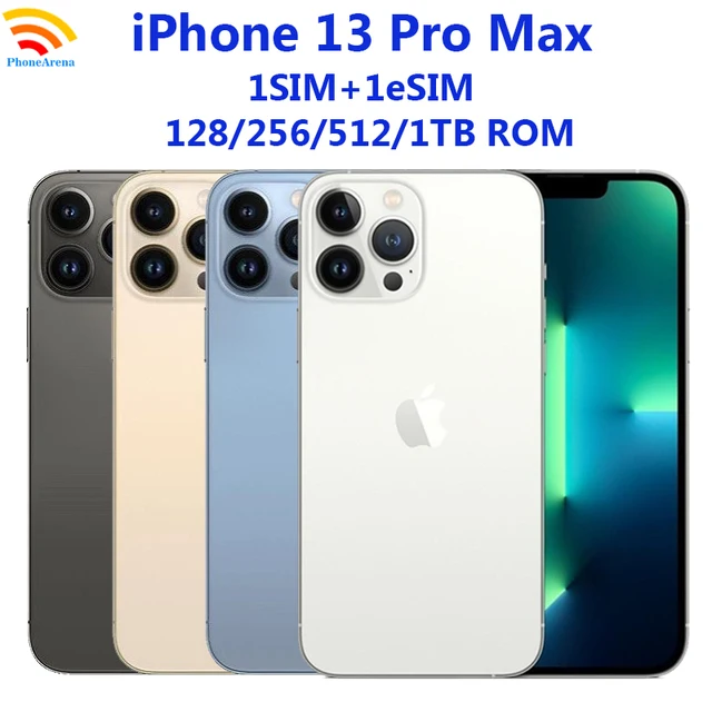 Original Apple iPhone 13 Pro Max 128GB 256GB 512GB 1TB ROM 6.7' Retina OLED 12MP Face ID Unlocked 5G Mobile Phone 13promax