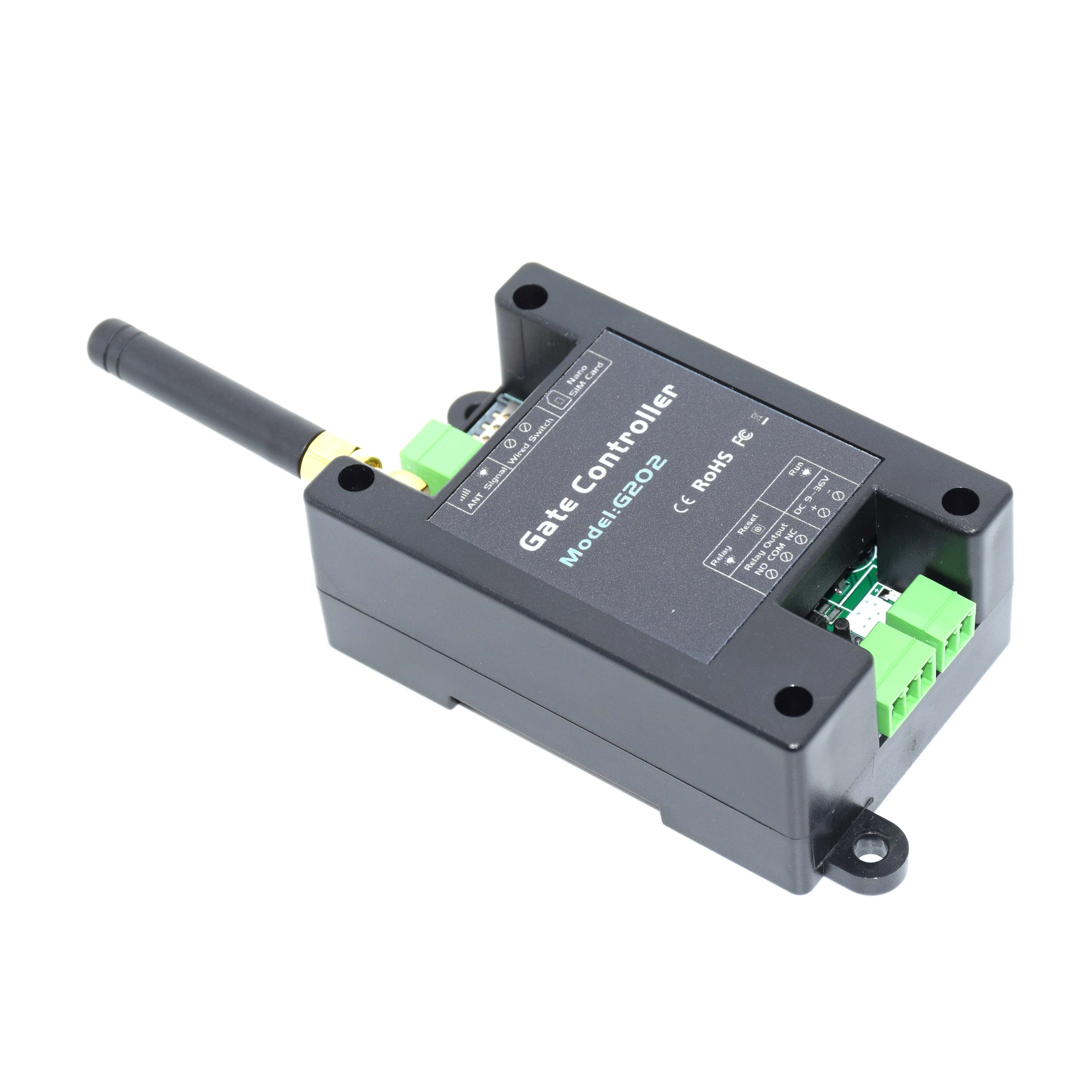 Garage Gate Opener Gate Opener Control Board GSM 4G LTE Gate Opener G202 SMS Remote Control Single Relay Switch For Sliding Swing Garage Gate Opener Replace RTU5024